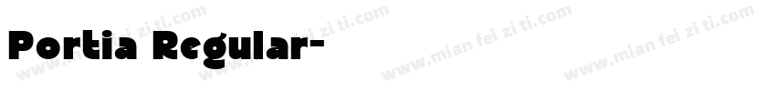 Portia Regular字体转换